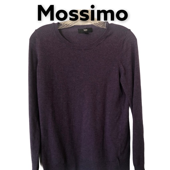 Mossimo Long Sleeve Crewneck Pullover Sweater Purple M - Picture 1 of 8